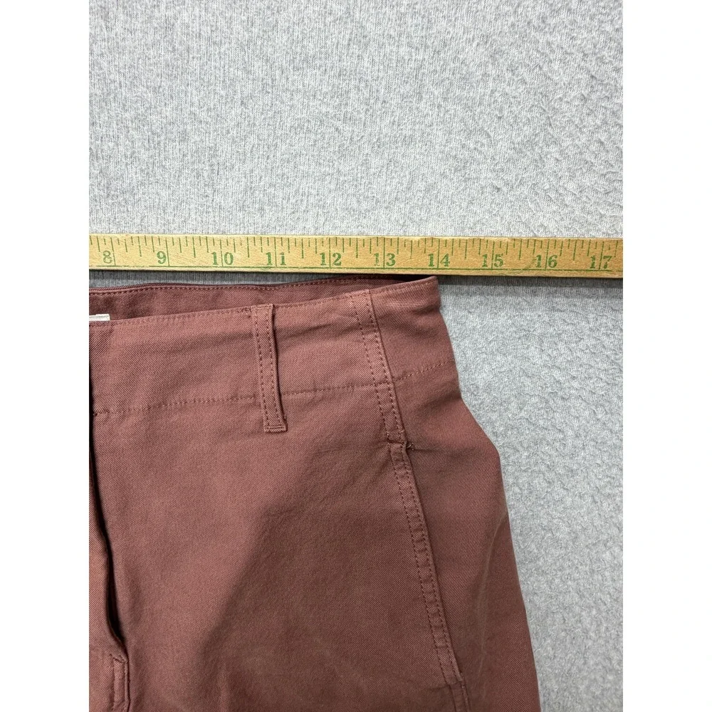 Wilfred Free Pants Womens 4 Brown Twill Wide Leg Chino Stretch Pockets 79439-2